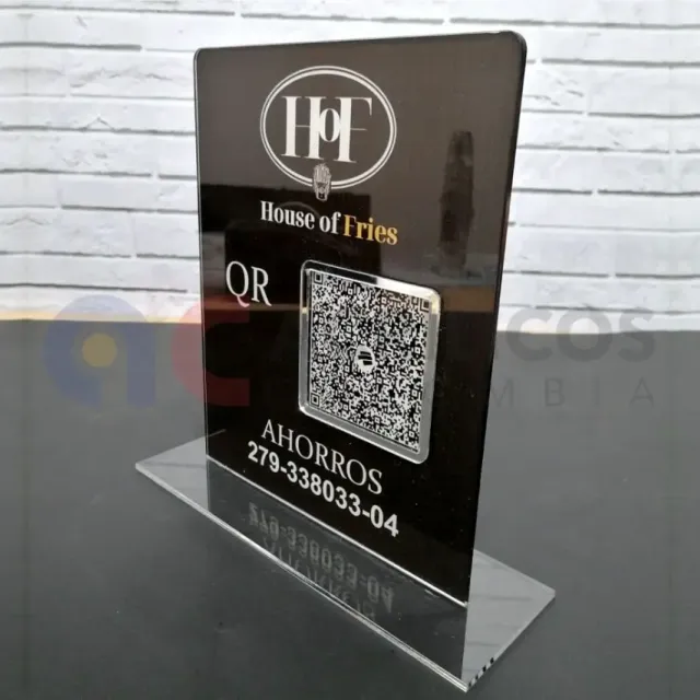 Hablador de mesa en acrílico