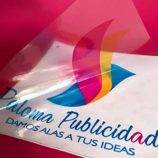 Vinilo transparente impreso